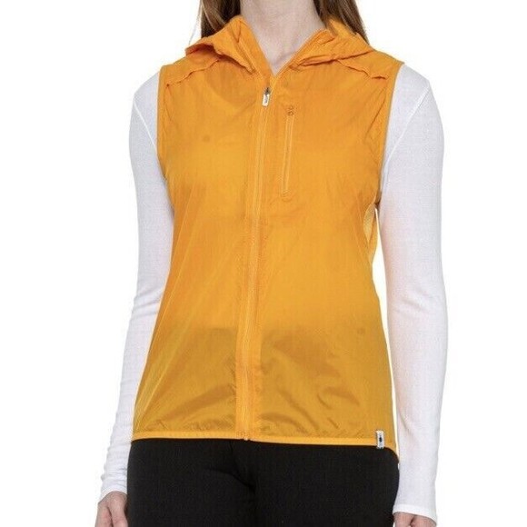 Smartwool Womens Vest Merino Sport Mango Sorbet Ultra Lite Large - Picture 14 of 14